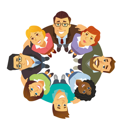 collaborateurs heureux avec un fort sentiment d'appartenance et d'intégration grâce au onboarding